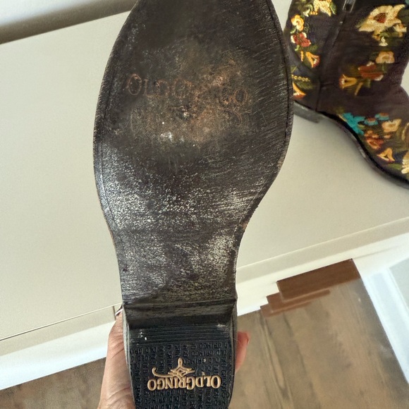 ** Vintage **Old Gringo Jasmine Lace Embroidered Floral Cowboy Boots - Picture 3 of 7